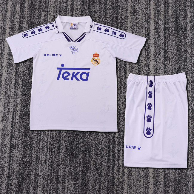 1994-96 Real Madrid Home  Kids Retro Suit