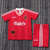 1995-96 Liverpool Home  Kids Retro Suit