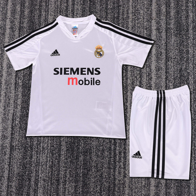 2004-05 Real Madrid Home  Kids Retro Suit
