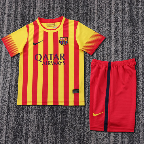 2013-14 Barcelona Away  Kids Retro Suit