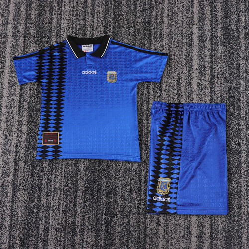1994 Argentina Away  Kids Retro Suit
