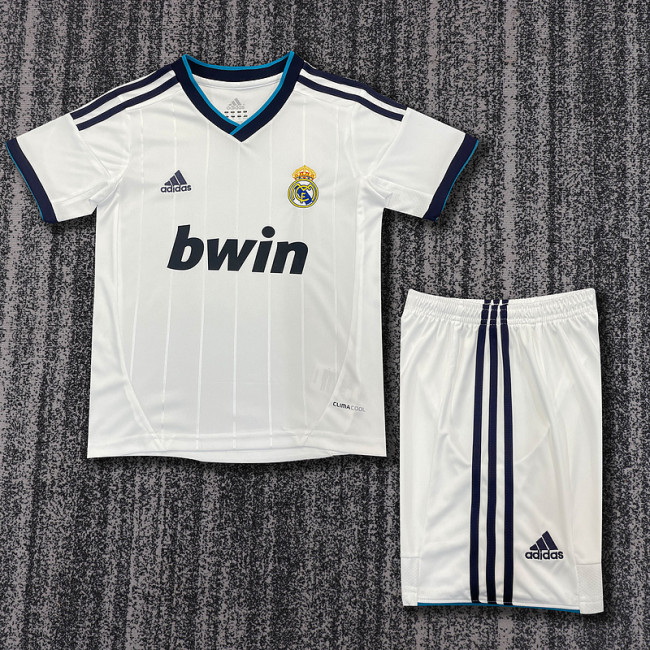 2012-13 Real Madrid Home  Kids Retro Suit