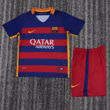 15-16 Barcelona Home  Kids Retro Suit