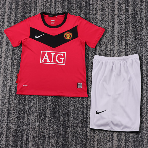 2010 Manchester United Home  Kids Retro Suit