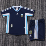 1998 Argentina Away  Kids Retro Suit