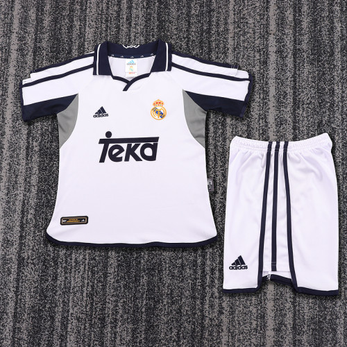2000-01 Real Madrid Home  Kids Retro Suit