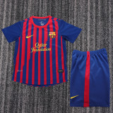 11-12 Barcelona Home  Kids Retro Suit