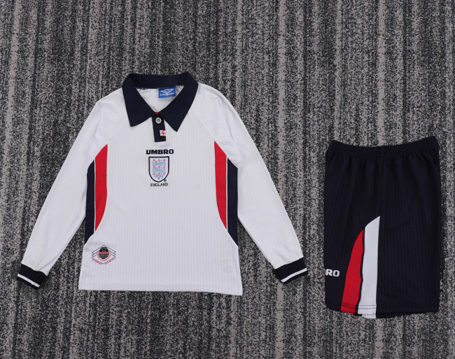 98 England Home  Kids Retro Suit