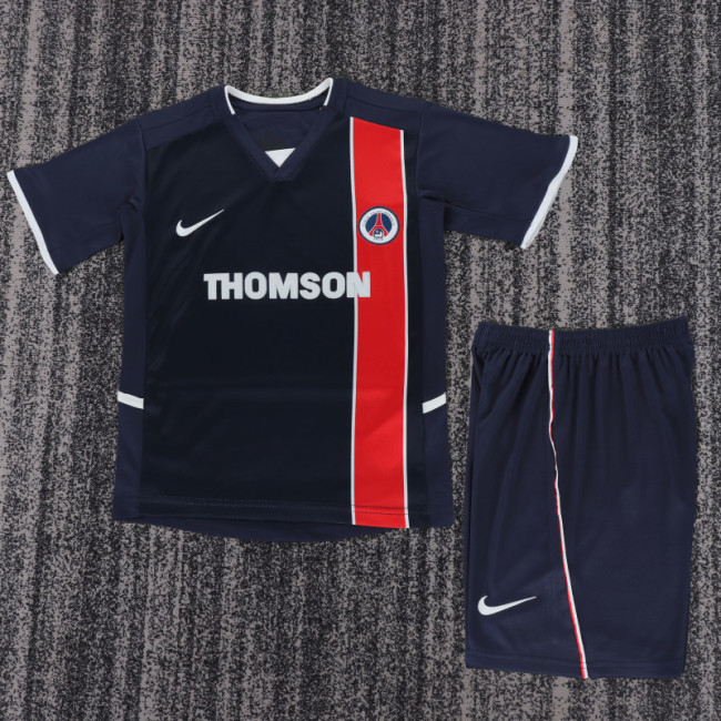 02-03 Paris Saint-Germain Home  Kids Retro Suit