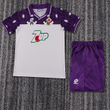92-93 Acf Fiorentina Away  Kids Retro Suit