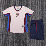 98-99 Barcelona Away  Kids Retro Suit