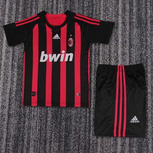 2008-09 Ac Milan Home  Kids Retro Suit