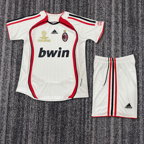 06-07 Ac Milan Away  Kids Retro Suit