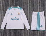 2017-18 Real Madrid Home  Kids Retro Suit