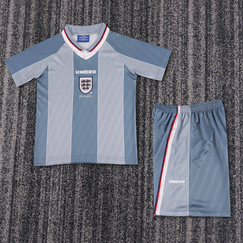 1996 England Away  Kids Retro Suit