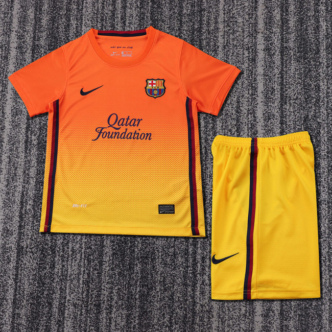 2012-13 Barcelona Away  Kids Retro Suit