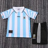 1996-97 Argentina Home  Kids Retro Suit