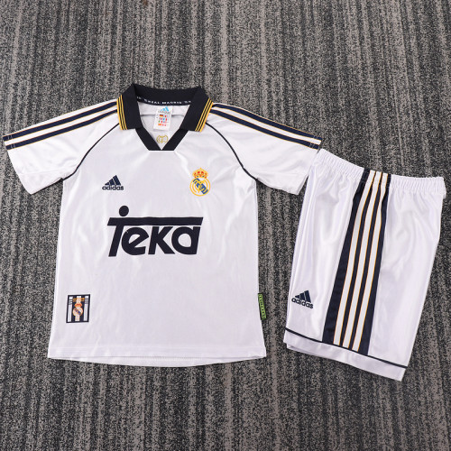 1998-00 Real Madrid Home  Kids Retro Suit