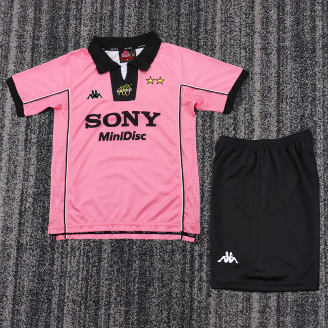 97-98 Juventus Away  Kids Retro Suit