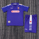 1998-99 Acf Fiorentina Home  Kids Retro Suit