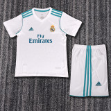 2017-18 Real Madrid Home  Kids Retro Suit