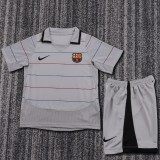 2003-04 Barcelona Away  Kids Retro Suit