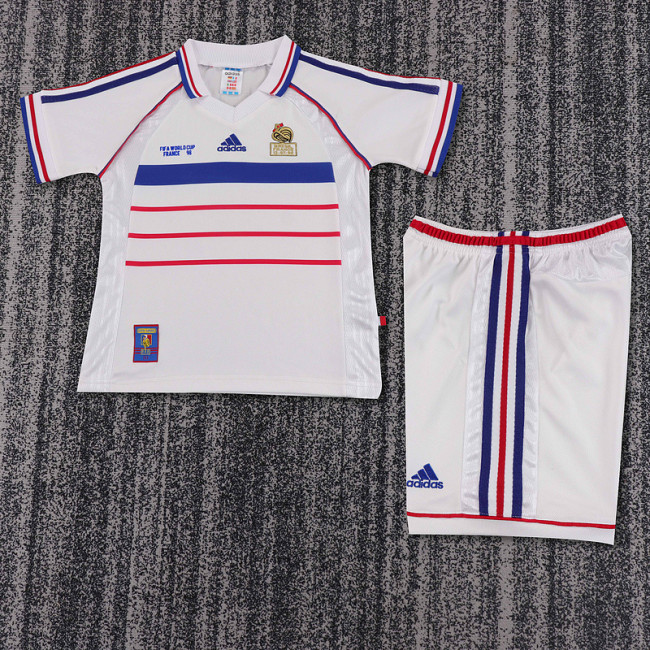 98 France Away  Kids Retro Suit
