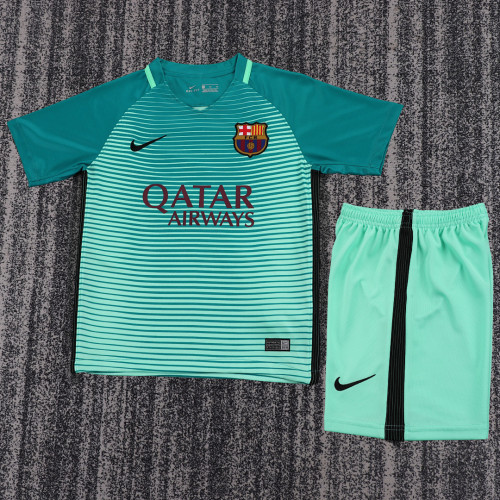 16-17 Barcelona 3rd  Kids Retro Suit