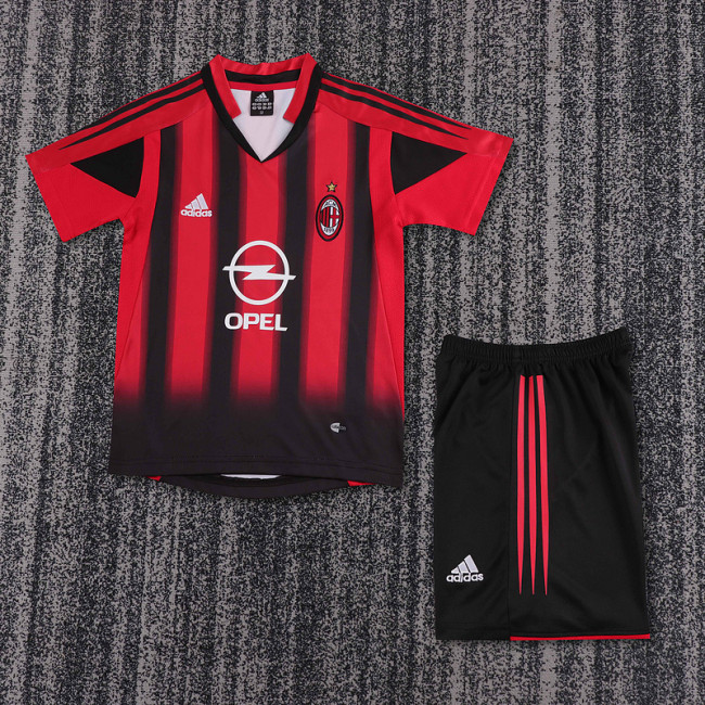 04-05 Ac Milan Home  Kids Retro Suit