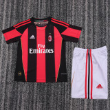 11-12 Ac Milan Home  Kids Retro Suit