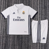 16-17 Real Madrid Home  Kids Retro Suit
