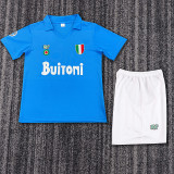 87-88 Ssc Napoli Home  Kids Retro Suit