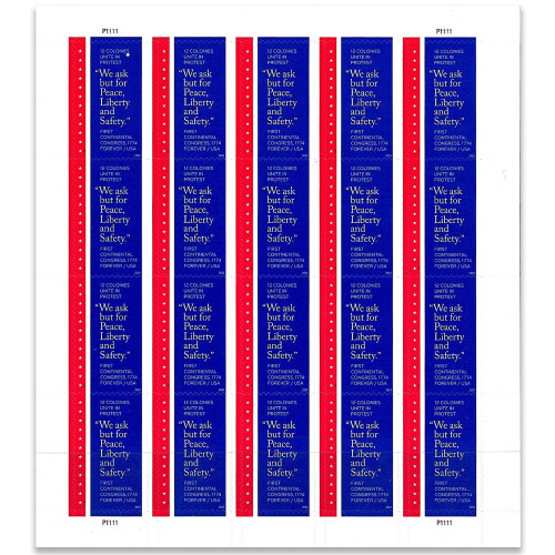 First Continental Congress, 1774 Stamps