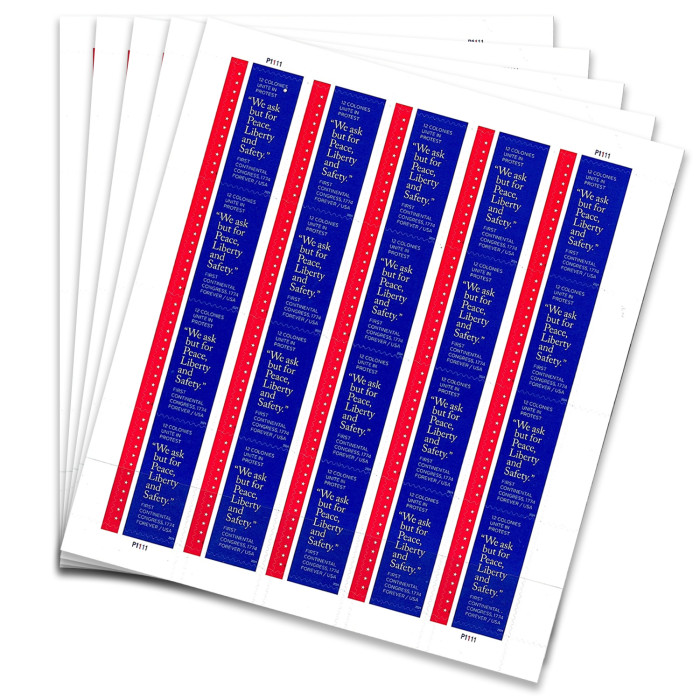 First Continental Congress, 1774 Stamps