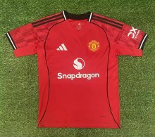 25-26 Man Utd Home Fans Soccer Jersey