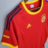 2002 Spain Home Retro Soccer Jersey