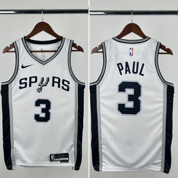 24-25 SA Spurs  Top Quality Hot Pressing NBA Jersey