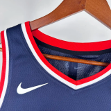 2018-19 Clippers WESTBROOK #0 Dark Blue City Edition Top Quality Hot Pressing NBA Jersey