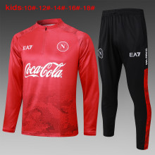 24-25 Napoli High Quality Kids Half Pull Tracksuit