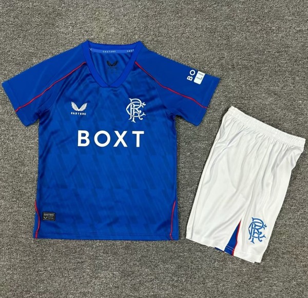 24-25 Rangers Home Kids Soccer Jersey