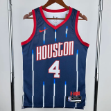 23-24 Rockets CREEN #4 Royal blue City Edition Top Quality Hot Pressing NBA Jersey