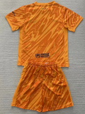 24-25 BAR Orange Goalkeeper Kids Soccer Jersey