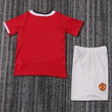 2005-2006 Man Utd Home Retro Kids Soccer Jersey
