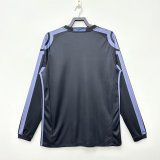 2016-2017 RMA Away Black Long sleeves Retro Soccer Jersey