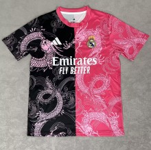 25-26 RMA Pink Black Special Edition Fans Training Shirts *粉龙纹