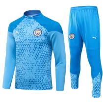 23-24 Man City High Quality Half Pull Tracksuit