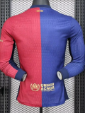 24-25 BAR Home Joint Edition Long Sleeve Player Version Soccer Jersey