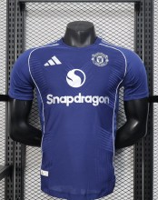 25-26 Man Utd Blue Special Edition Player Version Soccer Jersey