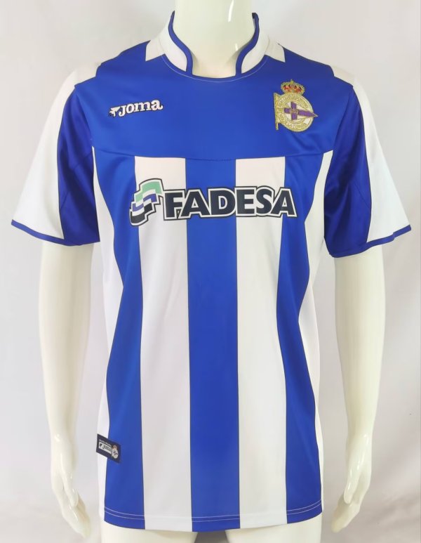 2003-2004 La Coruna Home Retro Soccer Jersey