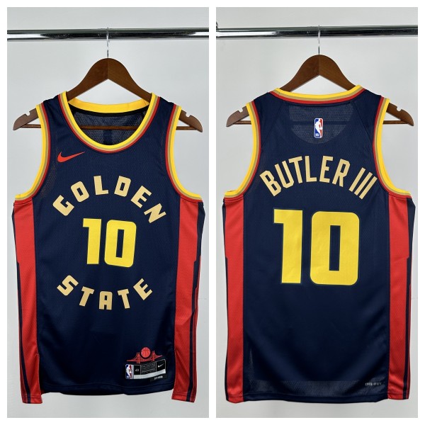 24-25 WARRIORS BUTLERIII #10 Royal blue City Edition Top Quality Hot Pressing NBA Jersey